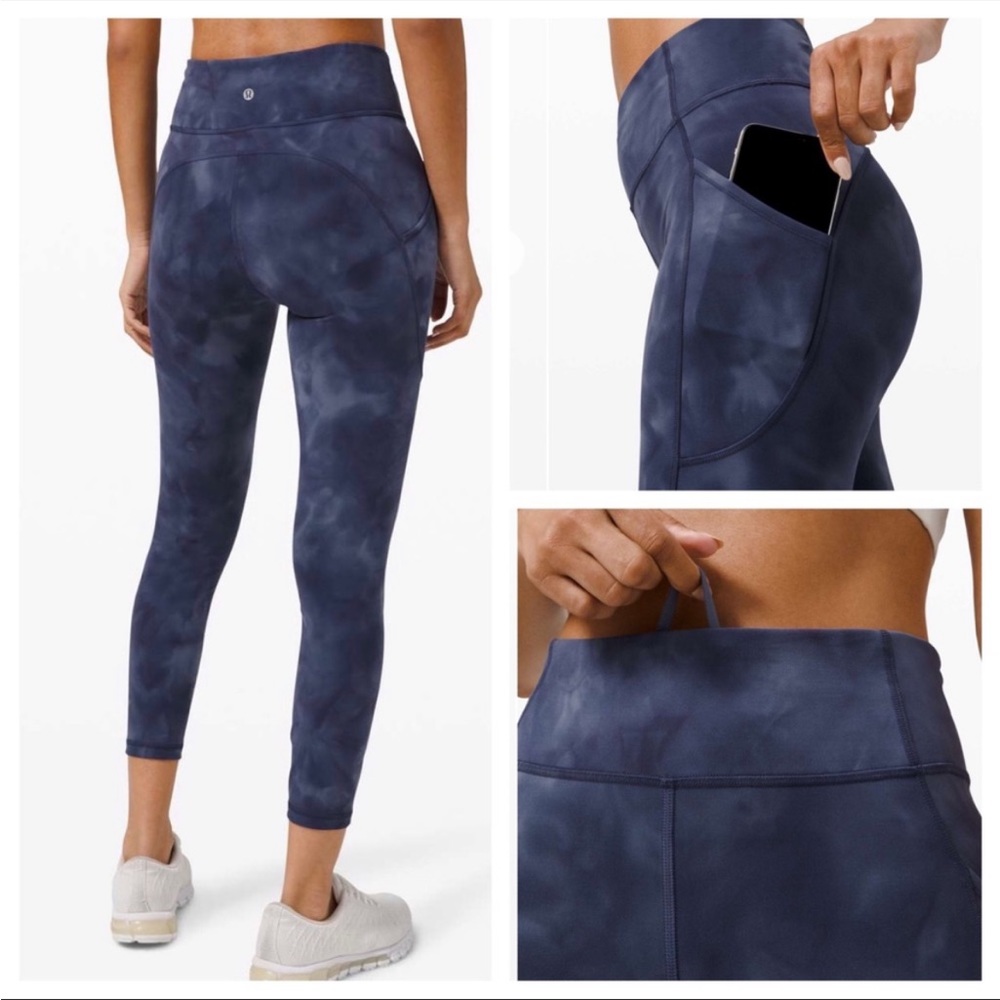 Invigorate High-Rise Tight 25” in Diamond Dye Asphalt Grey True Navy